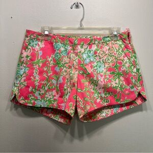 Lilly Pulitzer Adie Shorts Flamingo Pink Women's Size 4 Flat Front With Pockets